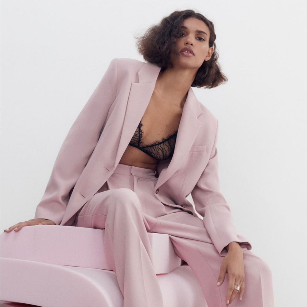 Zara Pale Pink Blazer